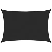 VidaXL Sonnensegel 160 g/m2 Schwarz 5x6 m HDPE