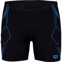 Arena Graphic Swim Mid Jammer Schwarz/Türkis M