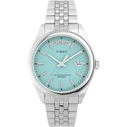 Quarzuhr TIMEX "LEGACY", silber (silberfarben), Armbanduhren, Damen, Armbanduhr, Herrenuhr, Damenuhr, unisex, Datum, Leuchtzeiger