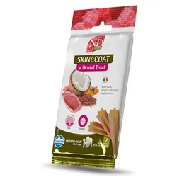 FARMINA N&D Quinoa Dental Treat Skin Coat Duck Medium/Maxi 100 g (7 szt) dentale Leckerei für mittelgroße und große Hunde