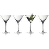 Lyngby Glas Palermo Gold Martiniglas 0,25 l 4 St.
