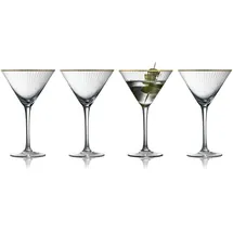 Lyngby Glas Palermo Gold Martiniglas 0,25 l 4 St.