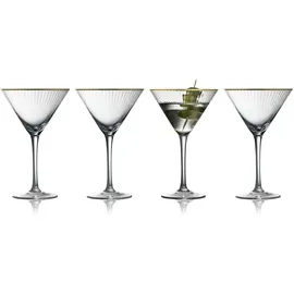 Lyngby Glas Palermo Gold Martiniglas 0,25 l 4 St.