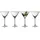 Lyngby Glas Palermo Gold Martiniglas 0,25 l 4 St.
