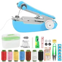 Mini Handnaaimachine aus Kunststoff mit vielseitiger Naiaiset - Blau