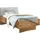 Wiemann Holzbett WIEMANN "Cardiff, Bettgestell, Bettrahmen, teilmassiv, mit Polsterkopfteil", bianco, eiche teilmassiv, B:120cm L:190cm, Betten, Fußteil aus Massivholz, verschiedene Größen
