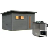 Karibu Hytti 6 inkl. 11 kW Bio-Kombiofen + int. Steuerung