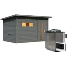 Karibu Hytti 6 inkl. 11 kW Bio-Kombiofen + int. Steuerung