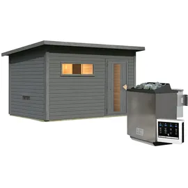Karibu Hytti 6 inkl. 11 kW Bio-Kombiofen + int. Steuerung