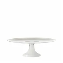 LEONARDO Tortenplatte Alabastro 31 cm Glas Weiß