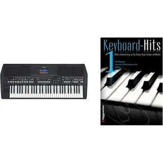 Yamaha PSR-SX600 Digital Keyboard, schwarz – Hochwertiges Digital Arranger Workstation Keyboard & Keyboard-Hits 1: 100 der schönsten Songs aus Pop, Klassik, Gospel, Schlager und Volkslied