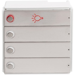 RSA2-kompakt Edelstahl Block (3x Klingel/1xLicht)