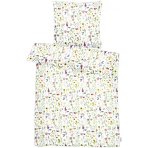 APELT Carlotta Gots Motiv weiß 135 x 200 cm + 80 x 80 cm