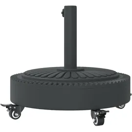 vidaXL Sonnenschirmständer mit Rollen für Ø38/48 mm Mast 27 kg Rund