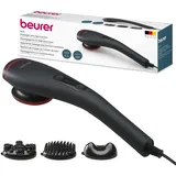 Beurer MG 24 Vibrationsmassagegerät, 2 wohltuende Massageprogramme und 2 Intensitätsstufen für ideale Entspannung, 3 Massageaufsätze, am ganzen Körper einsetzbar, schwarz