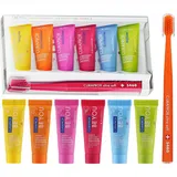 NEU Curaprox Zahnbürste Zahnpasta Set CS5460 6x10ml Whitening Vegan Mint