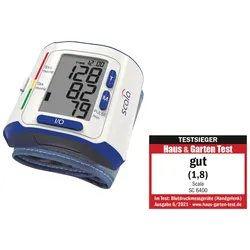 SCALA Handgelenk-Blutdruckmessgerät SC 6400, weiß/blau