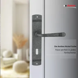 Domino Langschildgarnitur BB-Buntbart Nickel Loft M95