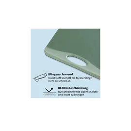 KHG Schneidebrett-Set Kunststoff 2 29,2 x 20,3 cm Blau/Grün