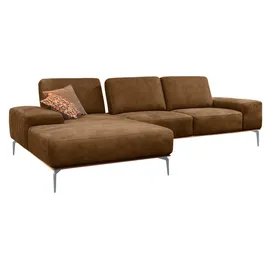 W.Schillig Ecksofa Leder 3-Sitzer Braun