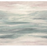 Rasch Textil Rasch Fototapete 363548 - Vliestapete mit abstrakter Aquarell Landschaft in Rosa Blau - 3,18m x 3,00m (BxL)