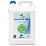 Isopropanol 99,9% | 5 Liter Reiniger | Hochprozentiger Isopropylalkohol | IPA Fettlöser Entfetter | IPA Reinigungsalkohol für Haushalt, Elektronik Auto, Lack | Isopropylalkohol reinigt & entfettet