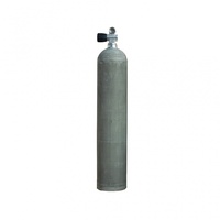 MES Aluflasche mit Ventil 12144 Handrad links -Farbe: natur - Größe: 5,7 L