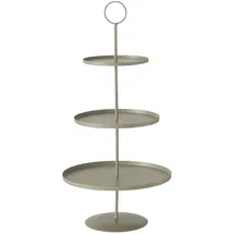 Boltze Etagere Samona beiges Metall Höhe ca. 60 cm