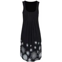 Beachtime Strandkleid Schwarz/Weiß 44