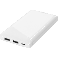 deltaco PB-A1001 (10000 mAh, 10.50 W, 37 Wh), Powerbank, Weiss