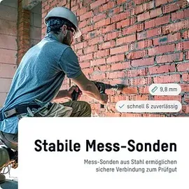 Ansmann Materialfeuchtemessgerät Messbereich Baufeuchtigkeit (Bereich) 0 bis 12.2 % vol Messbereich Holzfeuchtigkeit (Bereich) 0 bis 41 % vol