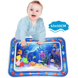 autolock Spielmatte Wassermatte Baby,Spielmatte,Wasserspielmatte BPA-frei, Baby Spielzeug (65 x 50 cm)Geschenke für Babys 0-6 monate blau|bunt