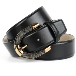 Ledergürtel ANTHONI CROWN, Damen, Gr. 110, schwarz, Leder, unifarben, Gürtel, mit aufwendiger Schmuck-Schließe in Bicolor-Optik