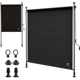 VOUNOT Klemmmarkise 100 x 310 cm anthrazit