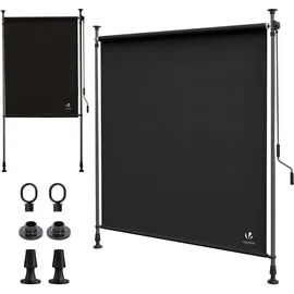 VOUNOT Klemmmarkise 100 x 310 cm anthrazit