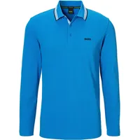 BOSS GREEN Poloshirt »Plisy«, mit Polokragen Gr. XXL, Open blue461) , 81242037-XXL