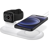 Spigen Magfit Duo Apple Watch stand 2 in 1 Mag Fit - White