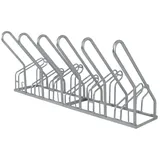 Baumarktplus Fahrradständer für 6 Fahrräder 210x40x85 cm grau