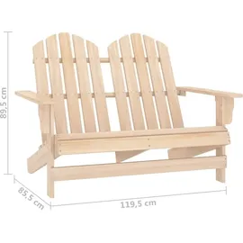 vidaXL Adirondack 86 x 86 x 90 cm Braun