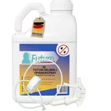 FUTUM 5L Milbenspray / Spinnenspray bekämpft Insekten, Eier, Larven ohne Biozide auf Wasserbasis,  Sofortwirkung ohne Flecken  + 5L Sprüher