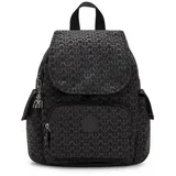 Kipling CITY PACK MINI Kleiner Rucksack, Signature Emb (Schwarz)