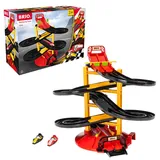 BRIO Rennbahn Turm mit zwei Rennwagen