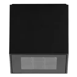 Brumberg 60116103 LED-Deckenanbauleuchte, quadratisch, strukturgraphit, Schutzart IP65, SK I, 230