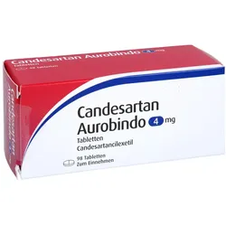 Candesartan Aurobindo 4 mg Tabletten 98 St