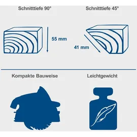 SCHEPPACH Tauchsäge PL55 inkl. Führungsschiene