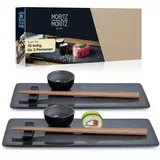 Moritz & Moritz Moritz & Sushi Set Anthrazit Asia 10-tlg. Digital - L/B/H ca. 29,50x12,40x6,70