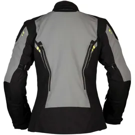 Modeka Takuya Damen Motorrad Textiljacke, grau/schwarz, 46