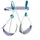 Blue Ice Choucas Light Klettergurt Blau/Weiß