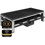 Gutfels Raclette 4020 2000 Watt 8 Pfännchen schwarz/silber