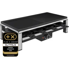 Gutfels Raclette 4020 2000 Watt 8 Pfännchen schwarz/silber